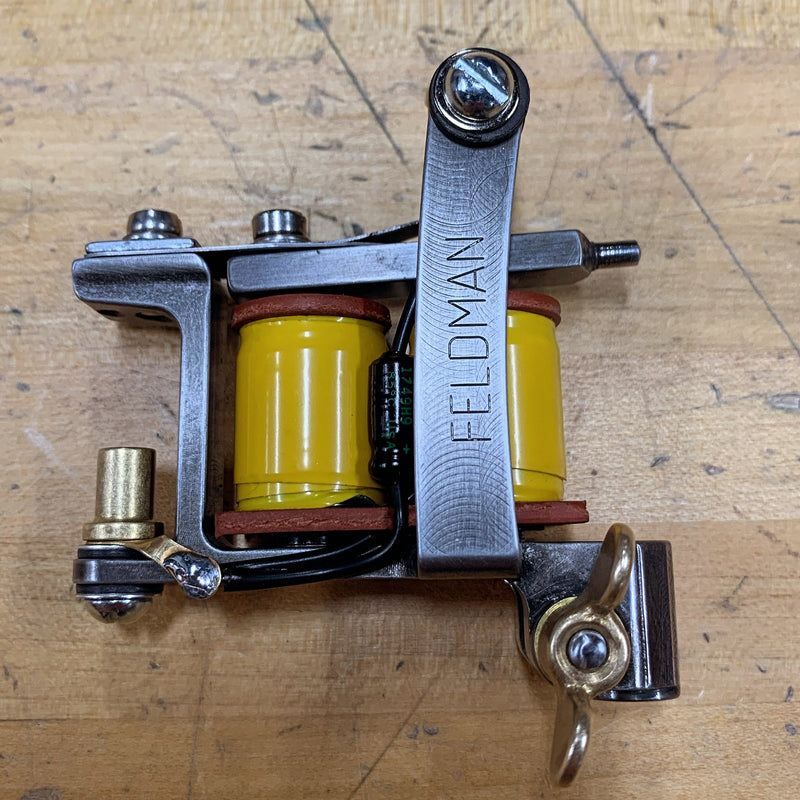 FTCO Build 004, hand-built tattoo machine by Feldman Tool Co. Built Aug. 2020.