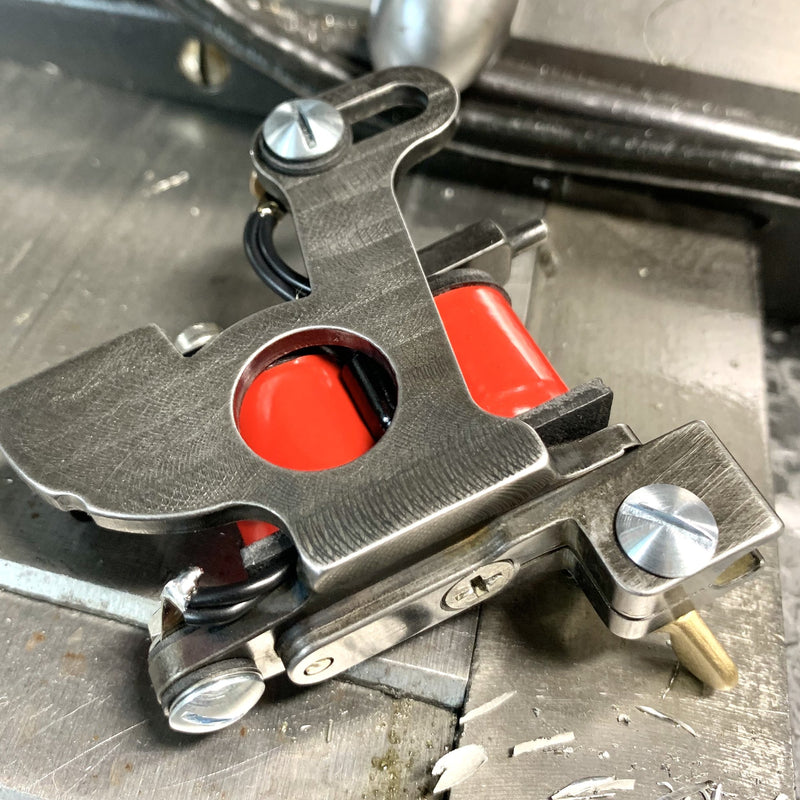 FTCO Build 005, hand-built tattoo machine by Feldman Tool Co. Built Aug. 2020.