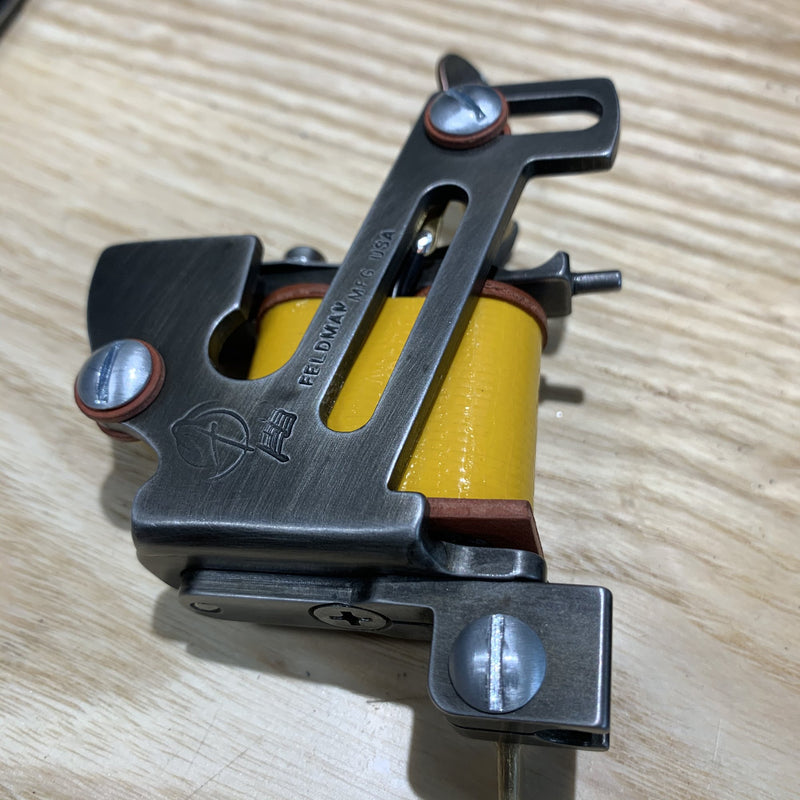 FTCO Build 006, hand-built tattoo machine by Feldman Tool Co. Built Aug. 2020.