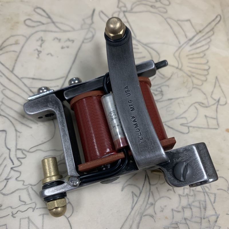 FTCO Build 009, hand-built tattoo machine by Feldman Tool Co. Built Mar. 2020.