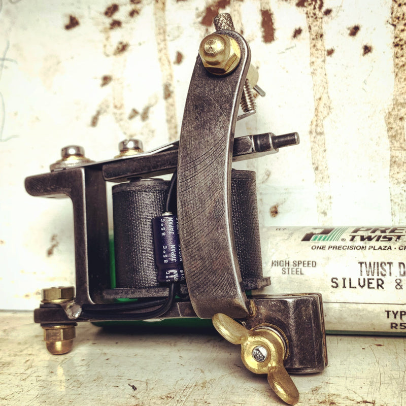 FTCO Build 010, hand-built tattoo machine by Feldman Tool Co. Built Feb. 2020.