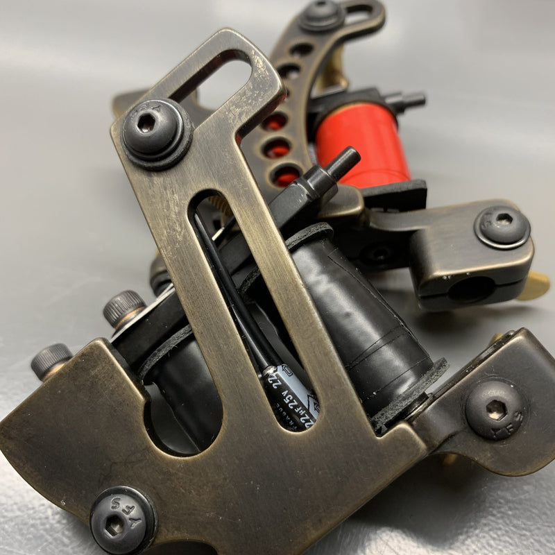 FTCO Build 011, hand-built tattoo machine by Feldman Tool Co. Built Jan. 2020.