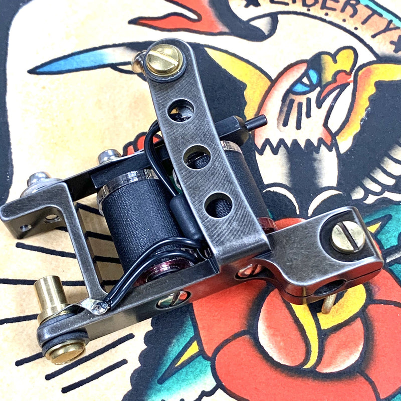 FTCO Build 012, hand-built tattoo machine by Feldman Tool Co. Built Jan. 2020.