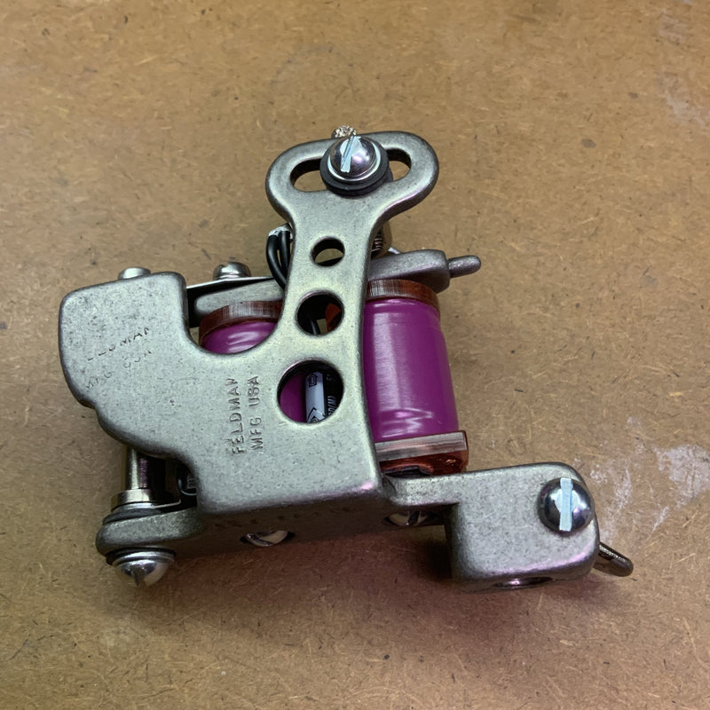 FTCO Build 013, hand-built tattoo machine by Feldman Tool Co. Built Dec. 2019.